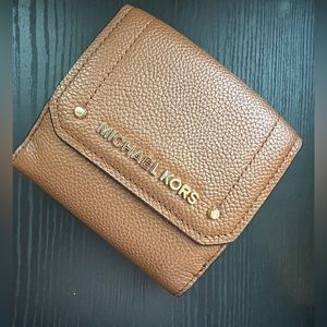 Michael Kors brown leather wallet